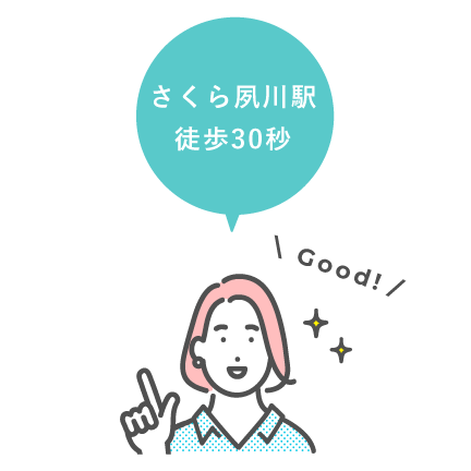 たろうメディカルクリニック さくら夙川駅から徒歩30秒