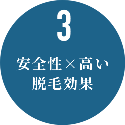 毛周期×所要時間で 脱毛完了までが早い